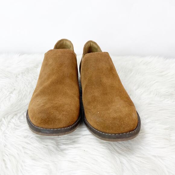 Clarks Collection 8.5 M Womens Brown Suede Chelsea Short Ankle Booties Boots - Picture 5 of 9